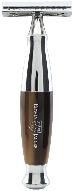 Edwin Jagger Imitation Horn & Chrome DE Safety Razor
