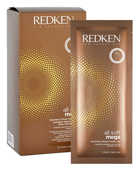 Redken All Soft Mega Mask Cap 10 шт.