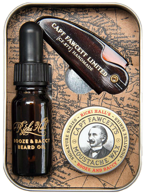 Captain Fawcett Ricki Hall Booze & Baccy Grooming Survival Kit