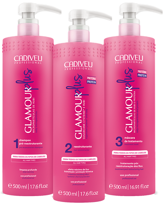 Cadiveu Glamour Plus Set 500/500/500 ml