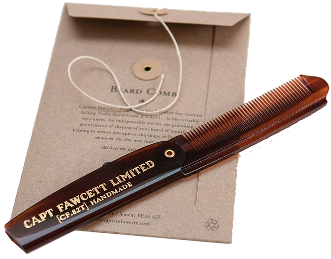 Captain Fawcett Pocket Beard Comb