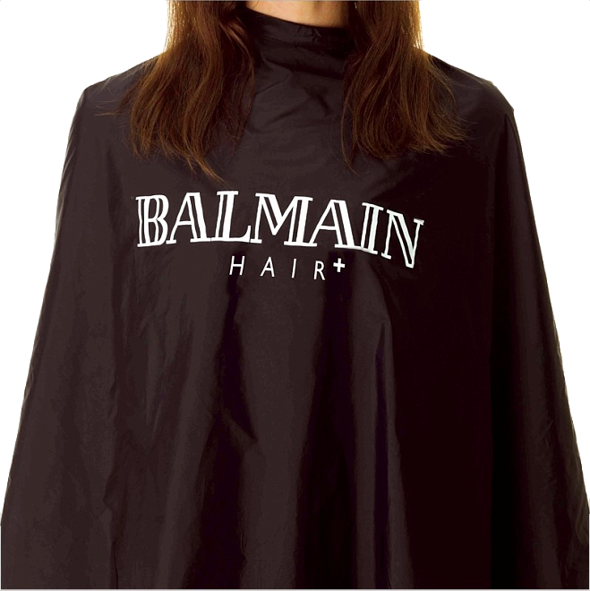 Balmain Hair Couture Black Cutting Cape