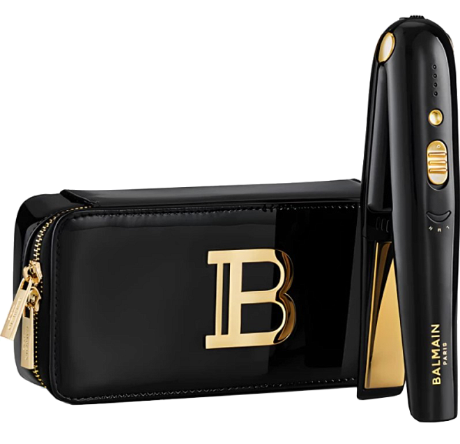 Balmain Hair Couture Limited Edition Cordless Straightener FW21 Black Gold