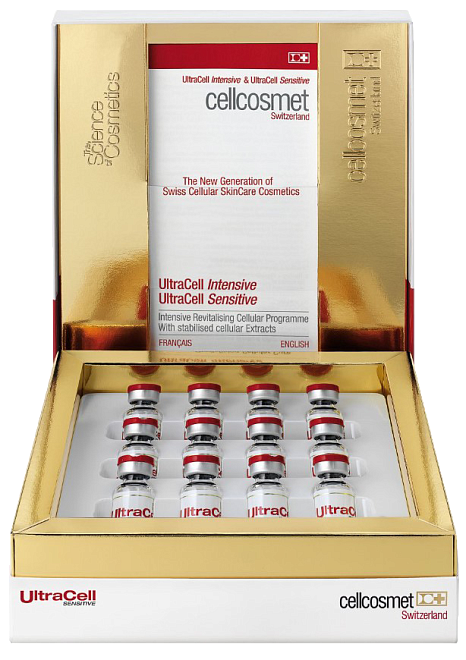 Cellcosmet & Cellmen Ultracell  Sensitive - Revitalising Cellular Cure For Sensitive Skin (12 х 1мл)
