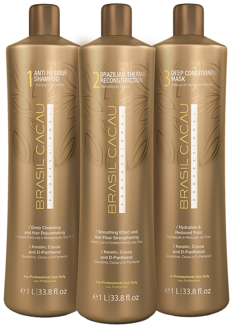 Cadiveu Brasil Cacau Professional Set with Thermal Reconstruction 1000/1000/1000 ml