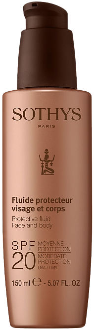 Sothys Cellu-Guard Protective Fluid Face And Body SPF20 Moderate Protection UVA/UVB