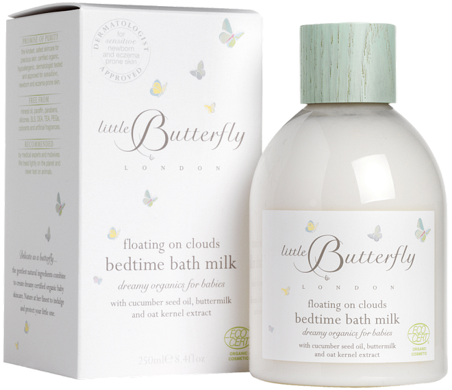 Little Butterfly London Floating On Clouds Bedtime Bath Milk