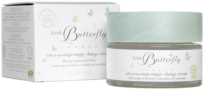 Little Butterfly London Soft As Moonlight Nappy Change Cream