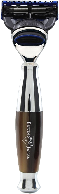 Edwin Jagger Imitation Horn & Chrome Fusion Razor