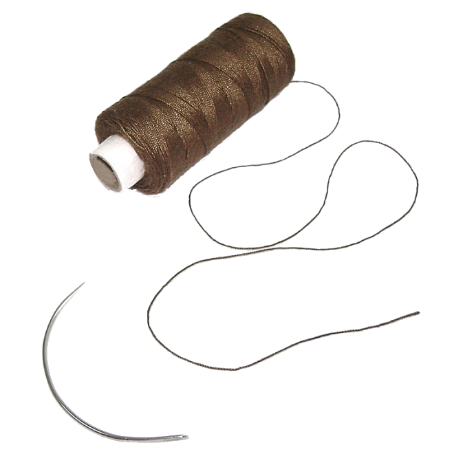 Balmain Sbw Thread, 1 Weaving Needle Brown