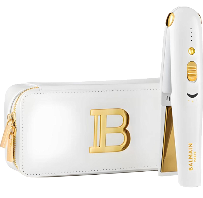 Balmain Hair Couture Limited Edition Cordless Straightener FW21 White Gold