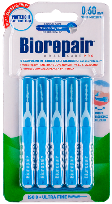 Biorepair Scovolini Interdentali Cilindrici 0.60 mm