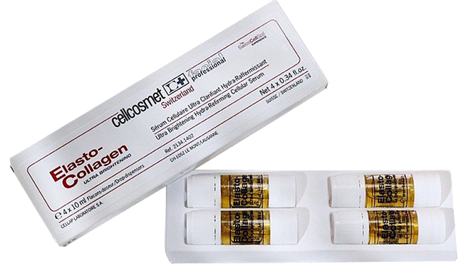 Cellcosmet & Cellmen Ultra Brightening Hydra-Refirming Cellular Elasto-Collagen Serum (проф 4 x 10мл)