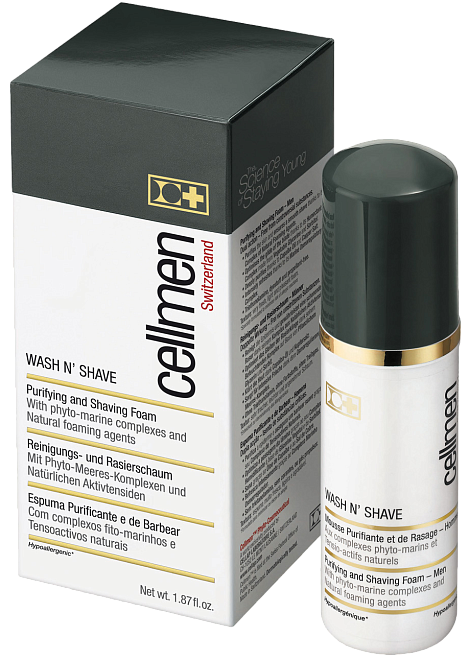 Cellcosmet & Cellmen Wash N`Shave Purifying And Shaving Foam