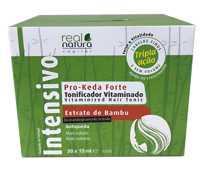 Real Natura Vitaminized Hair Tonic Ampolas Pro-Keda Forte 30x15 мл