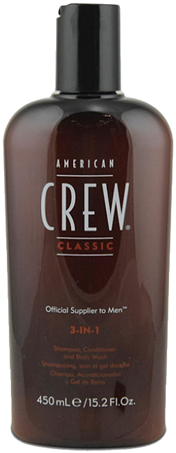 American Crew Classic 3-in-1 Shampoo, Conditioner and Body Wash