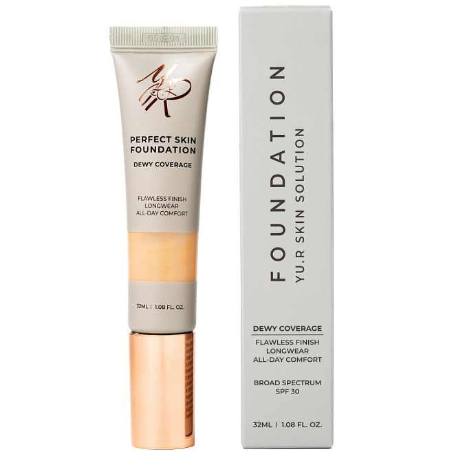 Основа под макияж тонирующая Yu.R Dewy Coverage Foundation (2.75 fair golden) 32 мл