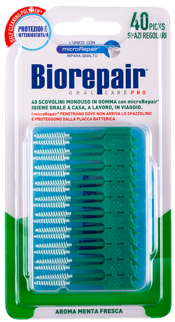 Biorepair Scovolini Monouso in Gomma Regolari