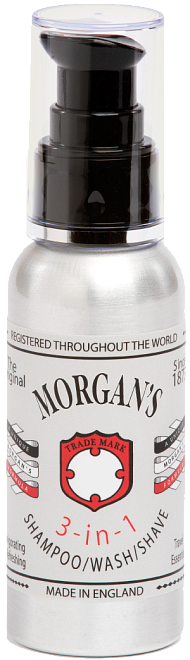 Morgan’s 3 in 1 Shampoo, Wash and Shave