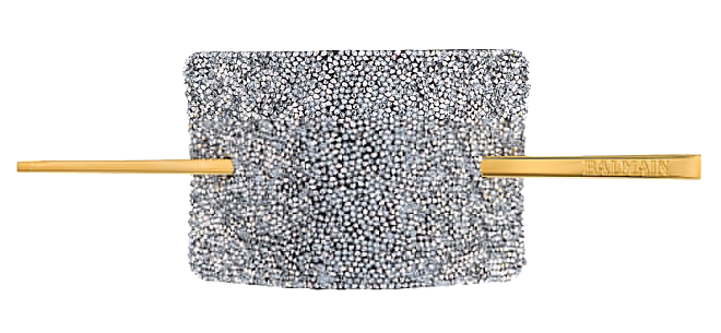 Balmain Hair Couture Hair Barrette Limited Edition Fall Winter 19 Swarovski Silver