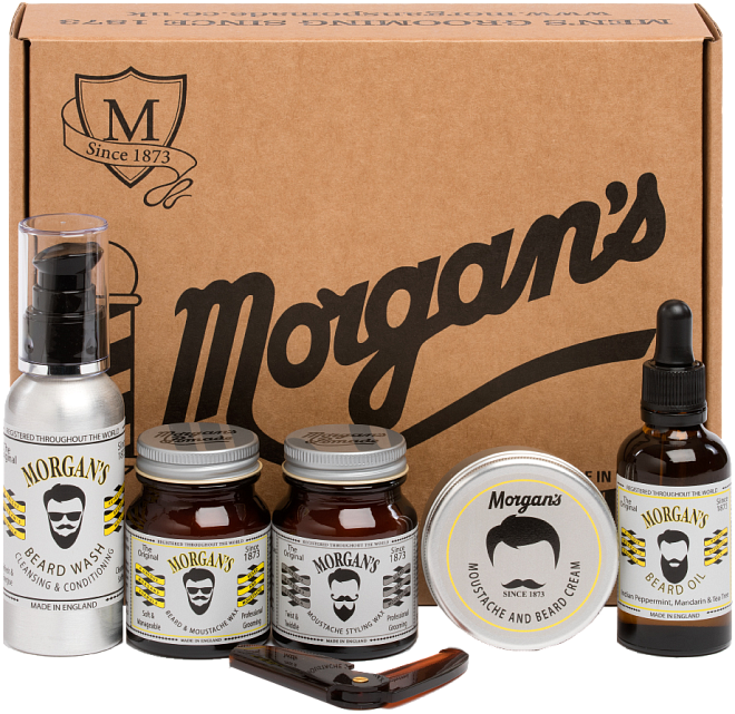 Morgan’s Moustache & Beard Gift Set