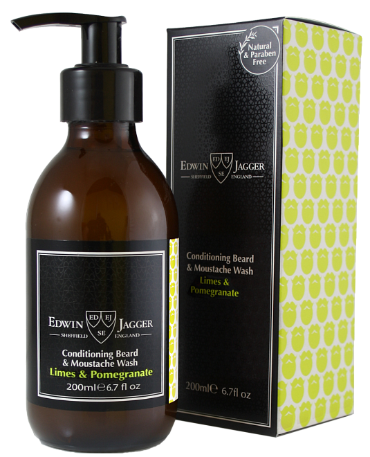 Edwin Jagger Conditioning Beard & Moustache Wash Limes & Pomegranate