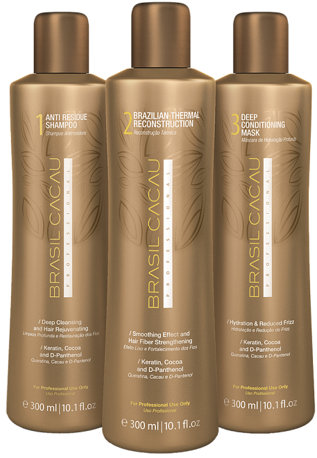 Cadiveu Brasil Cacau Professional Set with Thermal Reconstruction 300/300/300 ml