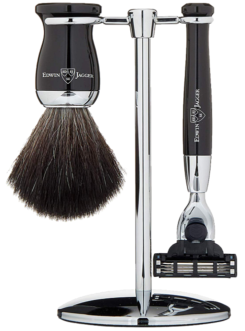 Edwin Jagger Mach 3 Ebony & Chrome Set #2