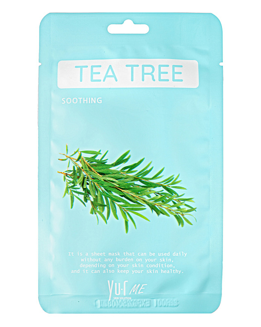 Yu.R Me Tea Tree Sheet Mask Маска для лица с экстрактом чайного дерева  5 шт