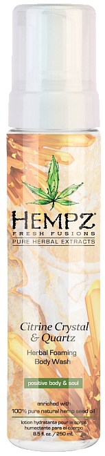 Hempz Citrine Crystal & Quartz Herbal Foaming Body Wash