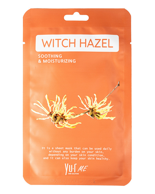 Yu.R Me Witch Hazel Sheet Mask Маска для лица с экстрактом гамамелиса  5 шт