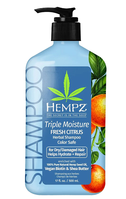 Hempz Triple Moisture Fresh Citrus Herbal Shampoo