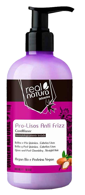Real Natura Conditioner Pro-Lisos Anti Frizz Argan ph 2.5