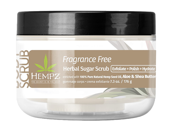 Hempz Fragrance Free Herbal Sugar Scrub