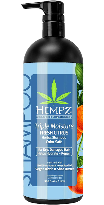 Hempz Triple Moisture Fresh Citrus Herbal Shampoo