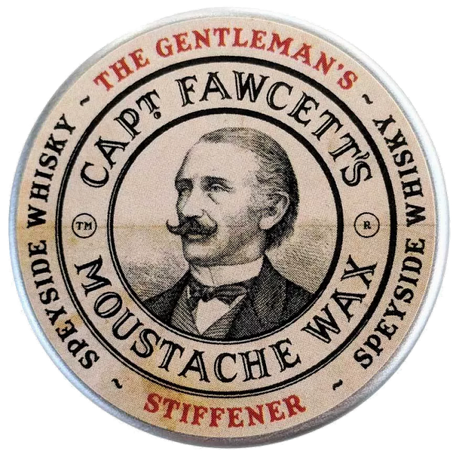 Captain Fawcett Gentleman's Stiffener Malt Whisky Moustache Wax