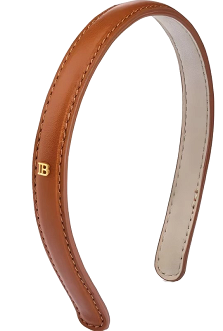 Balmain Hair Couture Riviera Headband Cognac Small
