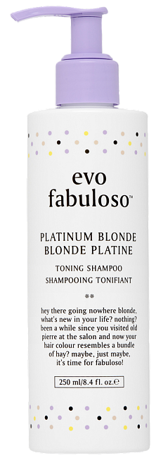 EVO Platinum Blonde Toning Shampoo