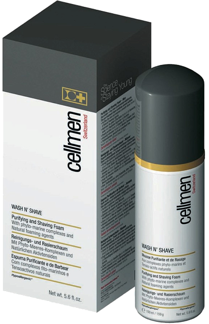 Cellcosmet & Cellmen Wash N`Shave Purifying And Shaving Foam