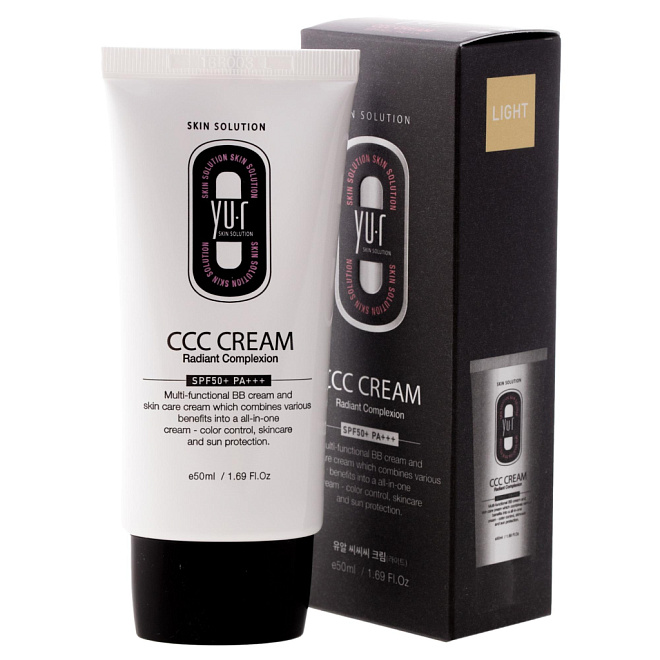 СС крем для лица Yu.R ССС Cream (Light),  SPF50+ 50 мл