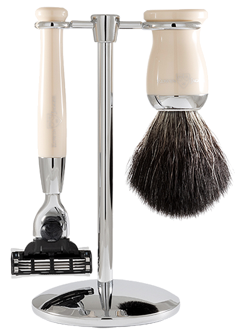Edwin Jagger Mach 3 Ivory Set