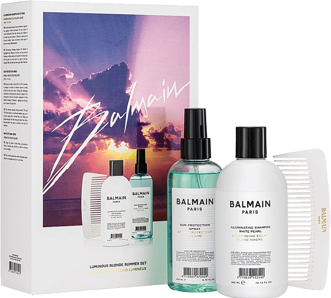 Balmain Limited Edition Luminous Blonde Summer Set SS20