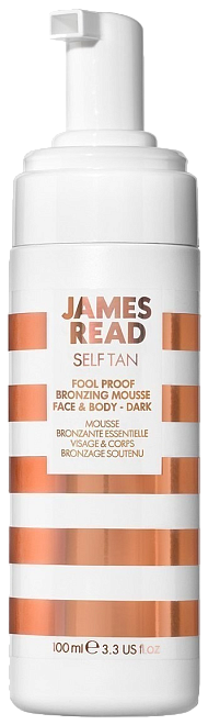 James Read Self Tan Fool Proof Bronzing Mousse Face & Body Dark