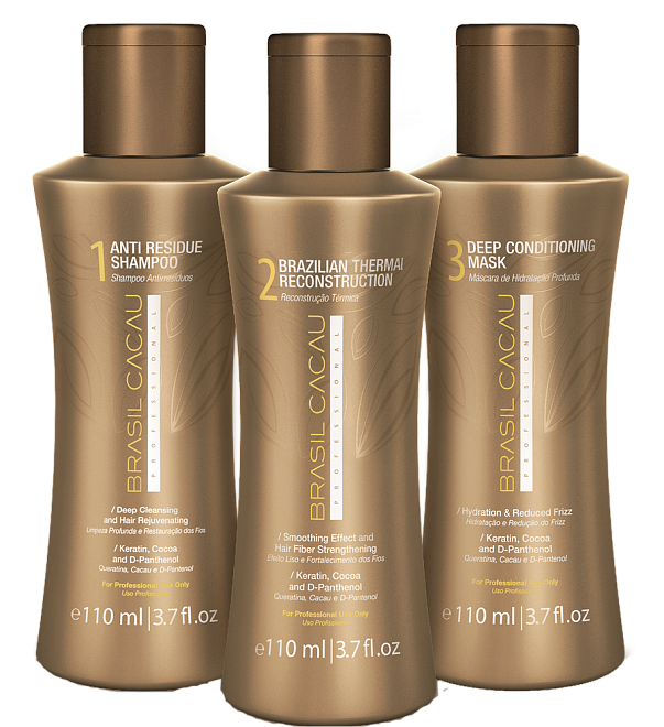 Cadiveu Brasil Cacau Professional Set with Thermal Reconstruction 110/110/110 ml